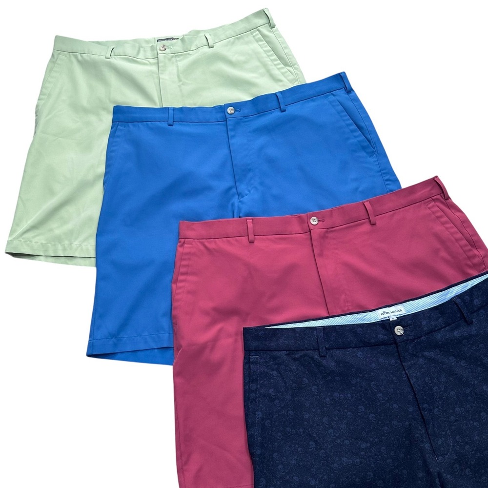 Peter Millar Mens Lot of 4 Performance Golf Shorts Sz 40 Bright‎ Vacation Summer - Picture 12 of 13